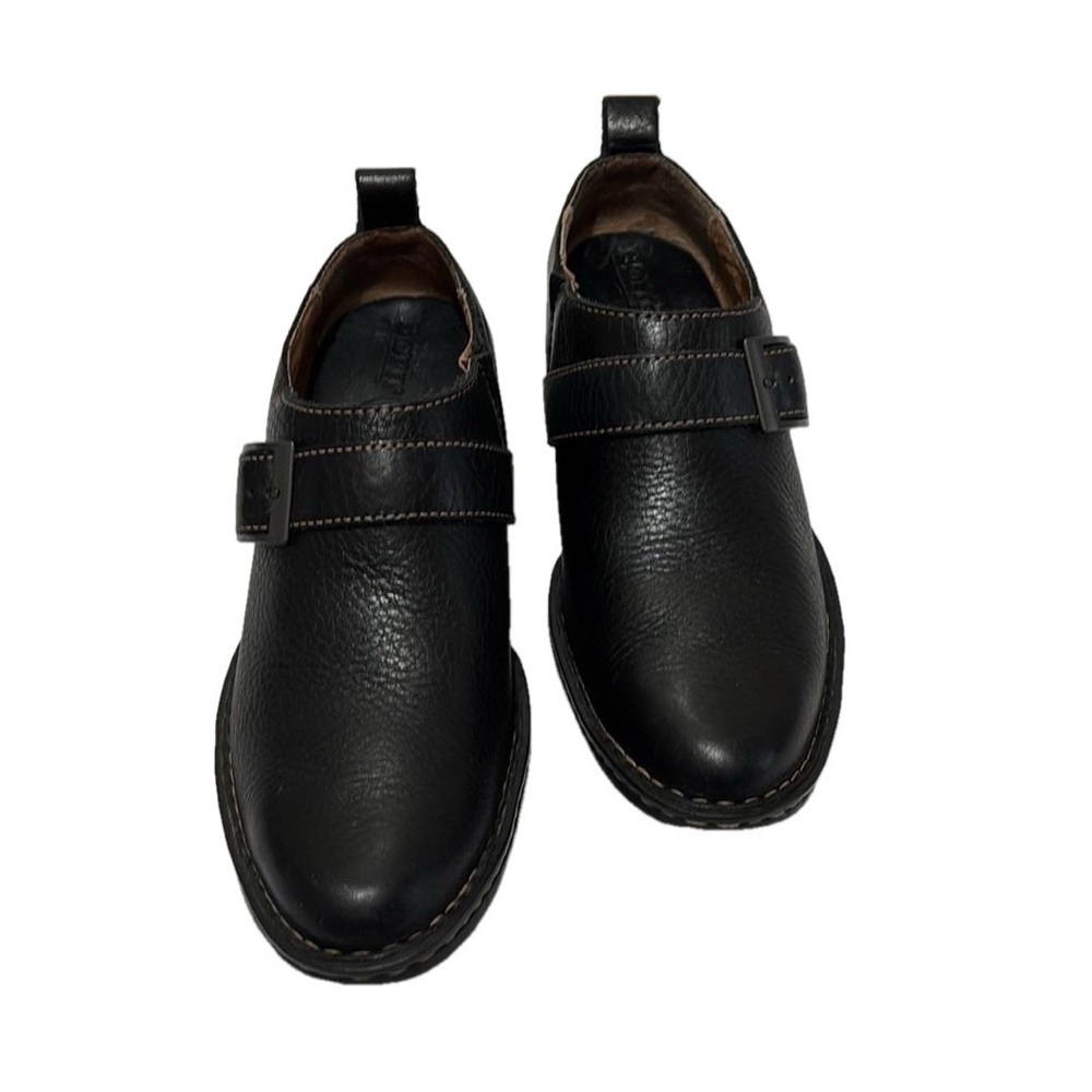 Born Leather Booties, Size US 9/ EUR 40.5, Black